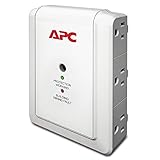 APC Wall Outlet Multi Plug Extender, P6W, (6) AC Multi Plug Outlet, 1080 Joule Surge Protector white