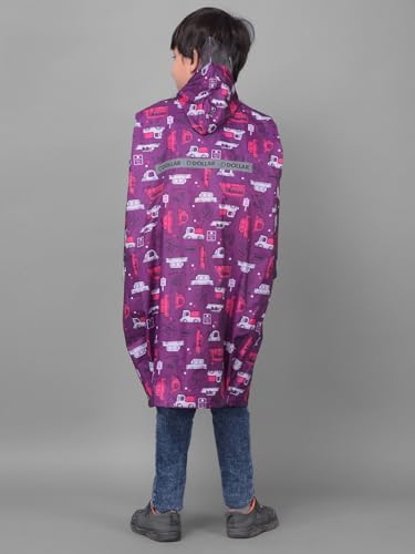 Image of Dollar Rainguard Kids' Full Sleeve Printed Long Raincoat With Adjustable Hood and Pocket