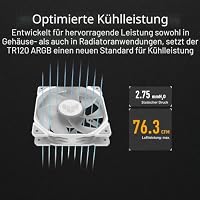 ASUS TUF Gaming TR120 ARGB Reverse Blade White 3IN1 Gehäuselüfter 3er Pack – Ansicht 3