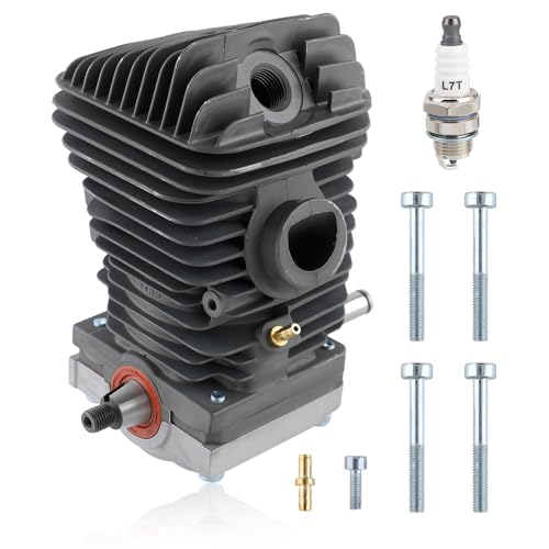 Carbhub 42.5mm Cylinder Assembly for STIHL 023 025 MS230 MS250 Chainsaw with Spark Plug Replacement Crankcase Connector