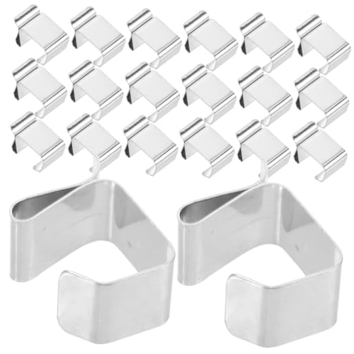 ARTIBETTER 50Pcs Metal String Light Clips Convenient Outdoor Light Clips for Christmas Decorations Easy to Use and Durable for Hanging Holiday Lights for Gutter and Fence Use