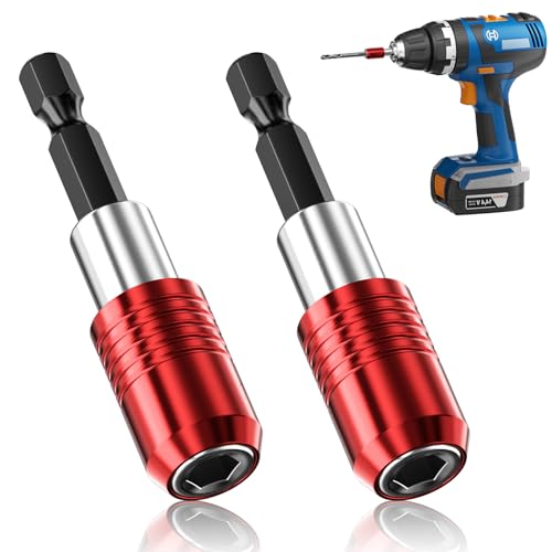 3er-Set Magnet-Bithalter Verlängerung – 1/4 Sechskantschaft, Magnetisch, Aus Carbon- Und Chrom-Vanadium-Stahl, Für