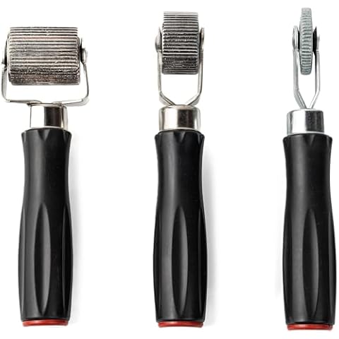 SunplusTrade Car Sound Deadening Roller Metal Installation Tool 3 Pcs for Auto Noise Roller Car Sound Deadener Application Installation Tool Rolling Wheel Interior Accessories Cover