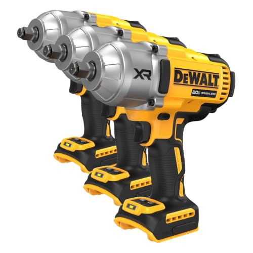 Image of DEWALT 20V MAX Cordless Impact Wrench, 1 /2 Impact Gun, 4-Speed High Torque with Hog Ring Anvil and LED Light, Brushless Motor, Precision Wrench, Tool Only (DCF900B) (Pack of 3)