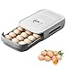 Contenitore per Uova, Contenitore per Uova in Plastica, Contenitore per Uova Frigorifero, Scatole di Uova Del Cassetto, Adatto per Frigoriferi, Congelatori, Stoviglie, Mobili da Cucina, 24 Griglie