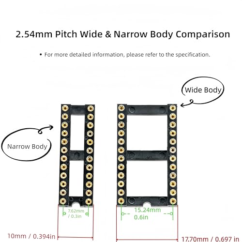 Kit de douilles DIP IC 4 en 1 pas 2.54 mm pour modules PLC et MCU - 2