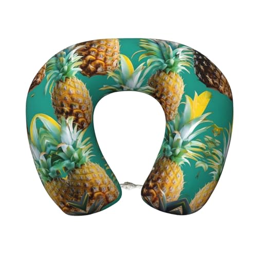 Almohada de viaje de espuma viscoelástica tropical miniatura 1