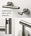 FORIOUS Toilet Paper Holder Wall Mount, Stainless Steel Rustproof Double Post Pivoting Tissue Roll Holder for Bathroom, Commercial Toilet Paper Dispenser (Stainless Steel, Classic)