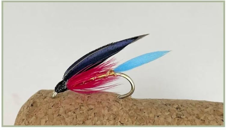 Butcher Trout Flies, Kingfisher Blue Barbless, Choice of size and quantity, Wet Flies, Sea Trout, Trout (3, 10)