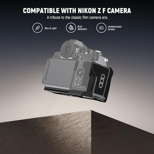 Soporte L Placa Base NEEWER Zf para mejorar el agarre y montaje en trípode de Nikon Z f 2