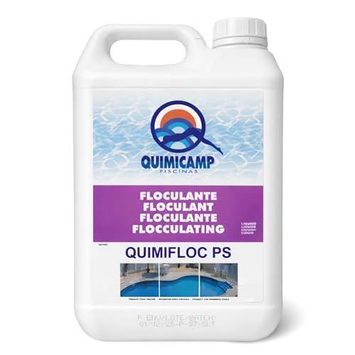 TECHZOCO Floculante Liquido para Piscinas, Clarificador Agua, Eliminador turbidez, Agrupa partículas en suspensión facilitando eliminación, Fabricado en España, Forma Liquido, Contiene 5 litros