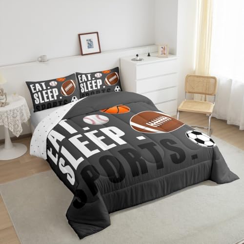 Image of Feelyou Sports Comforter Set Full Size for Kids Boys Girls