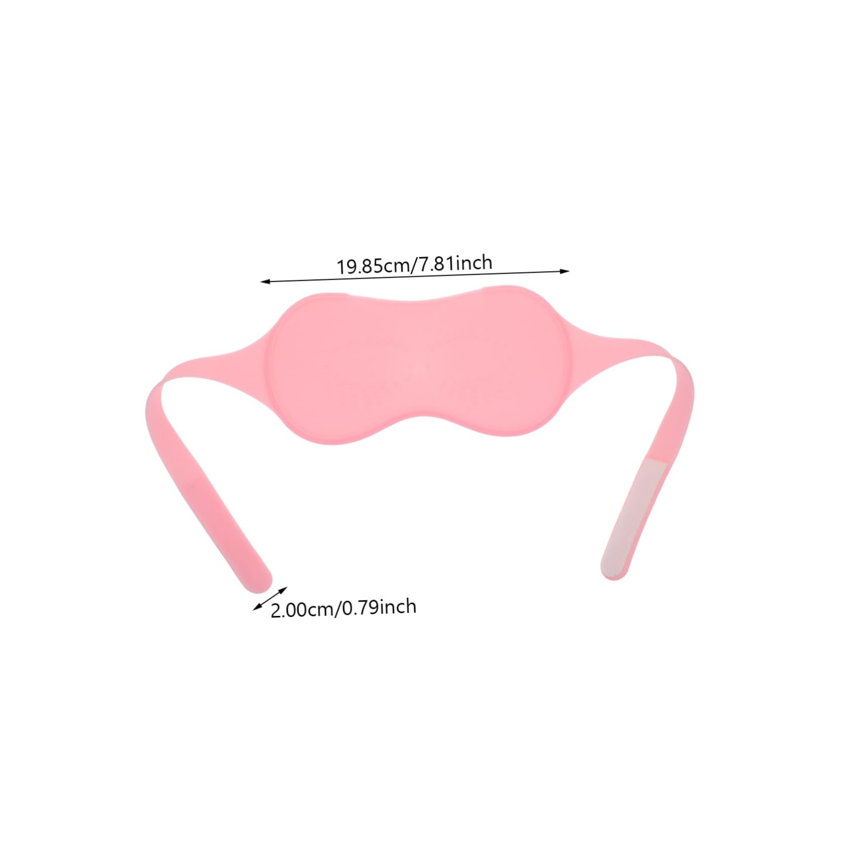 Maschera Occhi in Silicone Gel Compressa Calda e Fredda | Rosa, Oscurante per Dormire e Viaggio, Design Confortevole, Set da 1 Pezzo