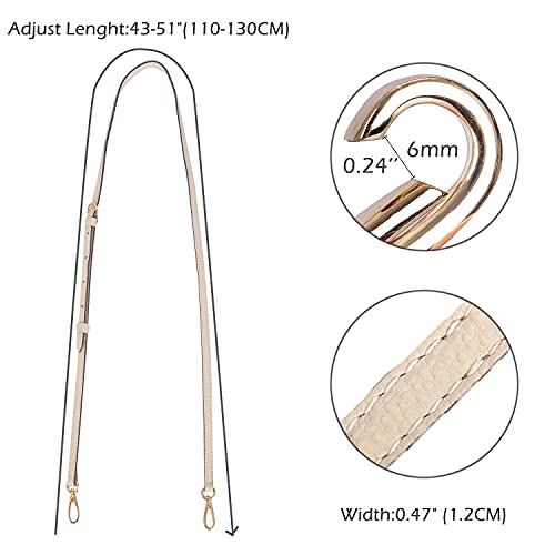 Image of LIVE UP Full Grain Purse Strap Genuine Leather Replacement for Cross Body Bag Handbags