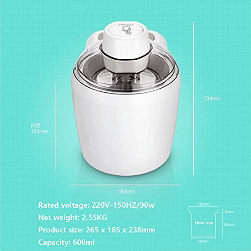 BANYANU Speiseeismaschine, Mini-Eismaschine Nach Hause Kleine Automatische Kegelmaschine Hausgemachte Kinder DIY… – Bild 5