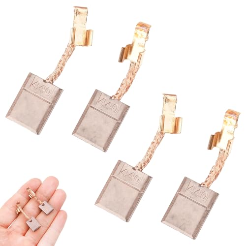 4 Pièces Charbon Moteur Electrique, Charbon Moteur Cb 440,charbon moteu r cb 440, Charb on Moteur 18v 14.4v, pour Perceuse Visseuse Compatibles Makita CB440 CB448 CB436 BDF440 BFR440 BDA340 BDA351