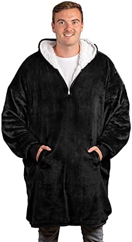 trekki Wearable Blanket Hoodie with Zip, Oversized Hoodie Blanket Adult
