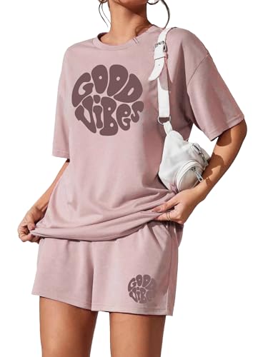 Image of KSHS Women Cotton Night Suit Top & Shorts Set | Loose Fit Printed Nightwear Co Ord Set Stylish Western | Soft Breathable Sleepwear Shorts with Pocket for Women