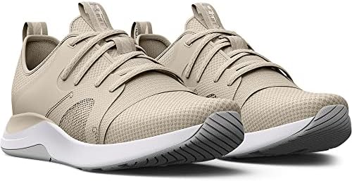 Under Armour Women's Charged Breathe Lace Training Shoe Sneaker, (100) Summit White/Summit White/Tin, 11 | Image 4