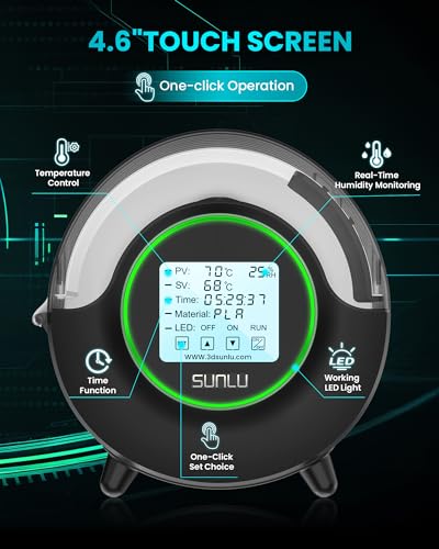 Image of SUNLU Official Filament Dryer S2, for PLA PETG ABS Filament, Black