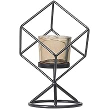 Geometry Rhombus Decorative Candle Holder for Candles Iron Candle Stick Metal Crafts Ornament Home Decor Candelabros Color A