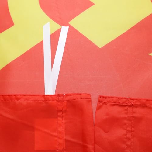 Image of AZ FLAG USSR Central logo Flag 3' x 5' for a pole - Red communist flags 90 x 150 cm - Banner 3x5 ft with hole