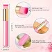 Dming 5 Pieces Lash Shampoo Brushes, Eyelash Extension Cleansing Brush Peel Off Blackhead Remover Tool Nose Pore Deep Cleaning Cosmetic Lash Cleanser Brush Facial Cleansing Brushes (Pink)