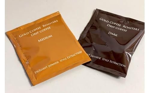 コーヒー 自家焙煎 ドリップバッグ ミディアム & ダーク 各10個 計20個 [ゴールド珈琲 大阪府 守口市]|ドリップパック 珈琲 飲み比べ 簡単 手軽 プレゼント ギフト 贈りもの [2283]