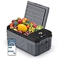 YELLOW JACKET 12 Volt Car Refrigerator, 16 Quart Electric Cooler, Portable Car Fridge for Outdoor Camping Travel, 12V/24V DC 110~240 Volt AC Refrigerator for Truck RV Home Office,-4?-68?