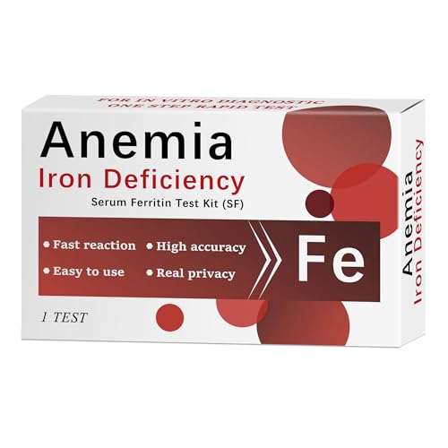Iron Deficiency Test Kit for Home Use [1 Pack] – Rapid & Accurate Ferritin Test for Adults, Children, Men & Women | at-Home Anemia Screening with 99.5% Accuracy