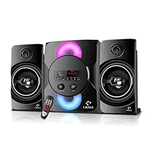 IKALL IK51 2.1 Home Theatre Speaker System | Deep Bass Sound Bluetooth Connectivity, USB/SD/FM Support | Remote Control & Powerful Subwoofer | Ideal for TV, PC, Mobile, and Gaming