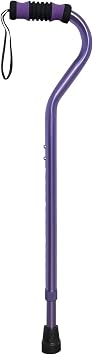 Sky Med Aluminum Lightweight Bariatric Heavy Duty Cane-600lbs Weight Capacity, for Women & Men, 1.3 lbs. Product Weight, Soft Hand Grip, Carrying Strap, Offset Handle