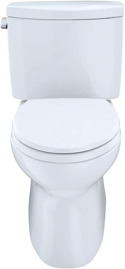 Toto CST474CEFGNo.01 Vespin II Two-Piece High-Efficiency Toilet, with SanaGloss, 1.28-GPF, Cotton, 12 Inch - - 