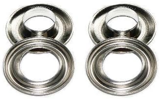 #2 (3/8'' id) Long Neck Nickel ClipsShop Grommets Qty 500 (#2LN)