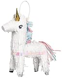 Amscan Party Supplies Magical Unicorn Mini Decoration-Tissue, 7 1/2' x 5 3/4', Multi