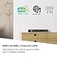 TechniSat DIGITRADIO 143 (V3) – HiFi-Tuner Internetradio (DAB+ Digital-Radio, Bluetooth-Audio-Streaming, Spotify Connect, Wurfantenne, Fernbedienung, Breite 43,5 cm) schwarz
