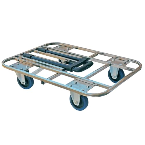 Carretilla de plataforma con ruedas silenciosas de 69x50 cm miniatura 6