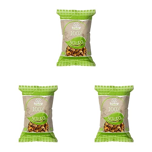 El Nogal Frutos Secos Anacardo Crudo, 100% Naturales Bolsa, 130 G (Paquete de 3)