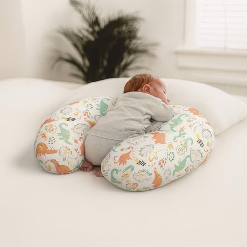 Image of Proliva Feeding Pillow for New Born Baby with Detachable Cover Breast Feedin, Maternity Nursing Pillow for Breastfeeding Set of Support for Baby Feeding Pillow Mom Home (Duck Oranges-A2)