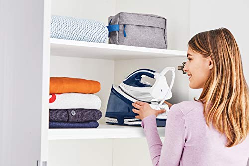 Tefal Steam Generator Iron, Express Essential, 2200 W, White and Blue, SV6116 - Image 4