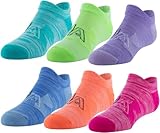 Under Armour Youth Essential 2.0 Lightweight No Show Socks, 6-Pairs, Electro Pink/Electro Tangerine/Electro Pink, Medium