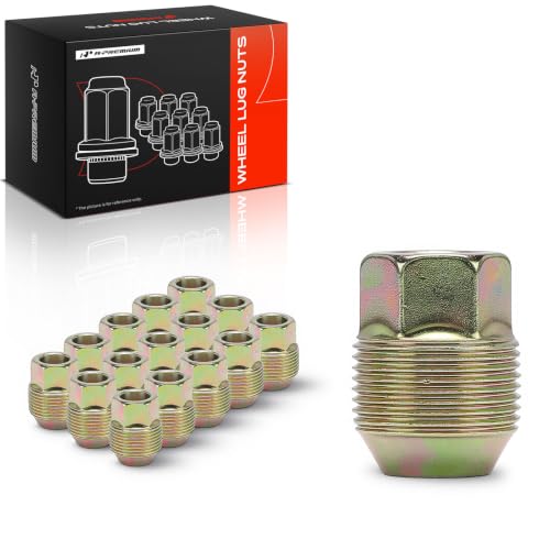 Image of A-Premium Front & Rear M12-1.50 Wheel Lug Nuts, Set of 16 | Fit For Chevrolet Aveo 2005-2011, Aveo5 2006 /2011 & Pontiac G3 2009-2010, GWave 2009, Wave 2005-2008, Wave5 2005-2007