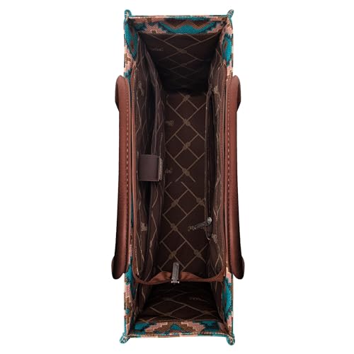 Image of Wrangler Tote Bag for Women Western Purse and Aztec Satchel Handbag