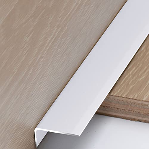 Protection de nez d'escalier en métal noir 120 cm pour transition de parquet