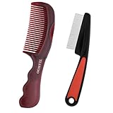 TEAWOO Patented Anti Dandruff Comb & Stainless Steel Fine Tooth Comb Kit, Dandruff Remover, Scalp Sweep Detoxing, Massage Dandruff Removal Brush for Scalp Build Up