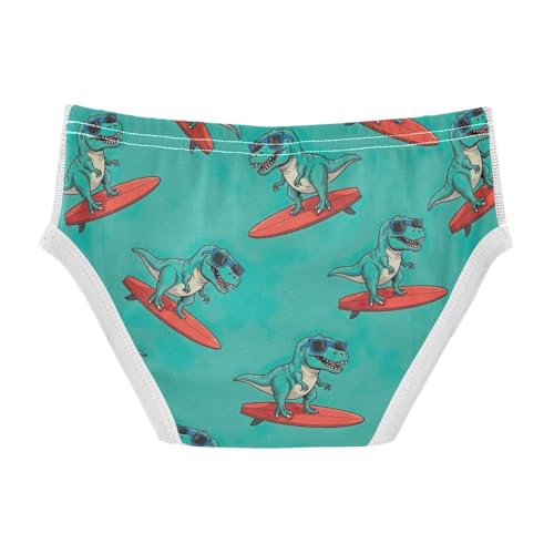 Cute Funny Dinosaurs Green Boy Briefs Cotton Boys' Underwear Printed Breathable Underwear Briefs2