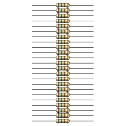 Image of 750 Ohm Resistor 1 /4W 5% Tolerance, Pack of 100 (750 Ohm)