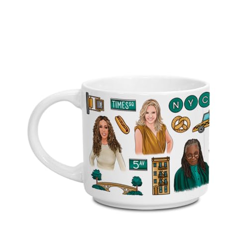 ABC The View Season 28 Mug, Coffee Mug with The View Cast, 14 oz Ceramic Cup for Coffee, Tea - Officially Licensed