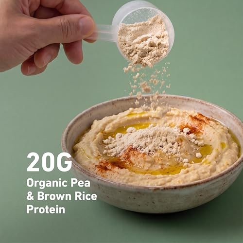 Image of Isopure Plant-Based Protein Powder - 20g Organic Pea and Rice Protein with a Complete Amino Acid Profile - Supports Muscle Recovery & Lean Nutrition, Unflavored, 20 Servings | 20g Organic Pea and Brown Rice Protein, Complete Amino Acid Profile, Supports Muscle Recovery, No Artificials