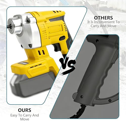 Noliven Electric Concrete Vibrating Tool Compatible with DeWALT 20V Battery, 600W Concrete Vibrating Tool with 6000 RPM, 3.8ft Shaft Rod, Portable Vibrarator Remove Bubble and Mix Concrete, No Battery by Noliven - Image 3
